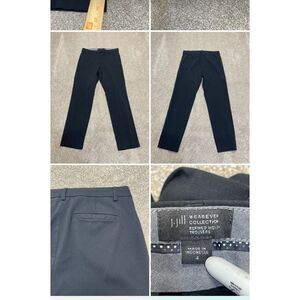 J. jill womens wearever collection refined woven trouser sz 4 business casual